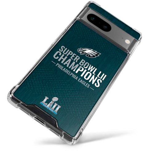 NFL Philadelphia Eagles Super Bowl LII Champions Google Pixel 7a Clear Case